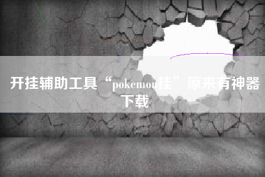开挂辅助工具“pokemon挂”原来有神器下载