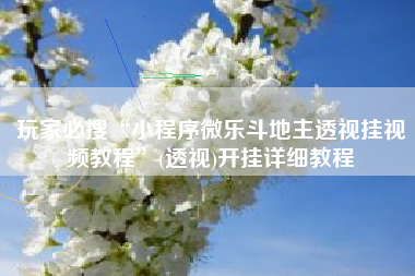 玩家必搜“小程序微乐斗地主透视挂视频教程”(透视)开挂详细教程