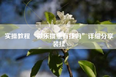 实操教程“微乐掼蛋有挂吗	”详细分享装挂
