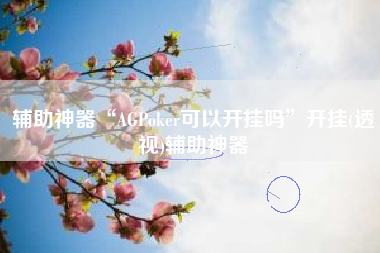 辅助神器“AGPoker可以开挂吗	”开挂(透视)辅助神器