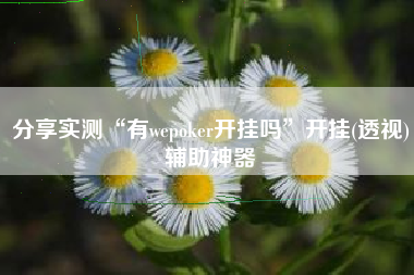 分享实测“有wepoker开挂吗	”开挂(透视)辅助神器