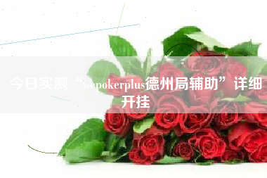 今日实测“wepokerplus德州局辅助”详细开挂