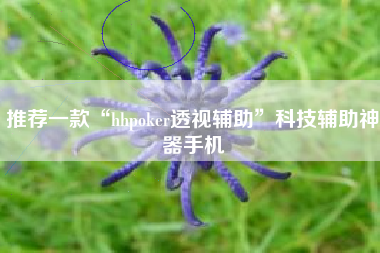 推荐一款“hhpoker透视辅助”科技辅助神器手机