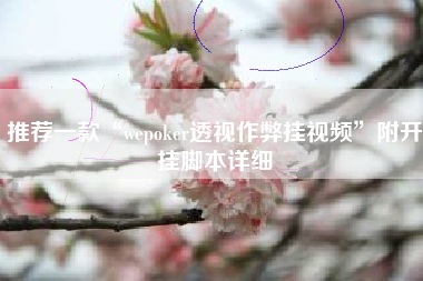 推荐一款“wepoker透视作弊挂视频”附开挂脚本详细