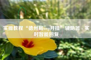 实操教程“德州局wep开挂”辅助器 - 实时智能回复 实操教程“德州局wep开挂”辅助器 - 实时智能回复