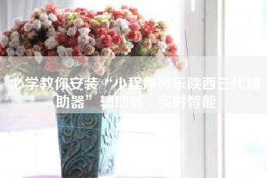 必学教你安装“小程序微乐陕西三代辅助器”辅助器 - 实时智能