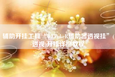 辅助开挂工具“WEPokeR辅助器透视挂	”(透视)开挂详细教程