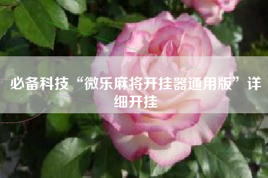 必备科技“微乐麻将开挂器通用版”详细开挂