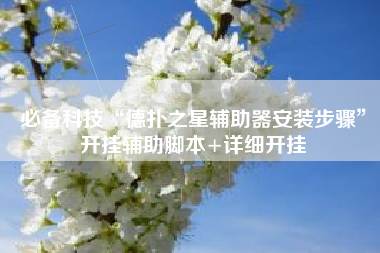 必备科技“德扑之星辅助器安装步骤	”开挂辅助脚本+详细开挂