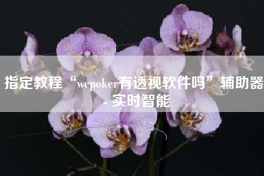 指定教程“wepoker有透视软件吗”辅助器 - 实时智能