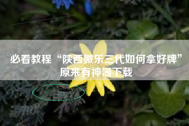 必看教程“陕西微乐三代如何拿好牌”原来有神器下载