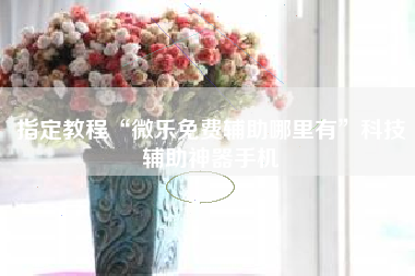 指定教程“微乐免费辅助哪里有”科技辅助神器手机