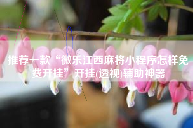 推荐一款“微乐江西麻将小程序怎样免费开挂”开挂(透视)辅助神器