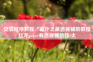 安装程序教程“德扑之星透视辅助教程红龙poker有透视辅助挂(太
