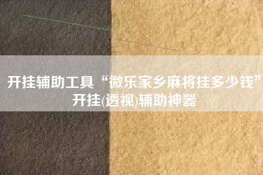 开挂辅助工具“微乐家乡麻将挂多少钱”开挂(透视)辅助神器