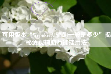 可用版本“WepokerAI辅助一般是多少”揭秘透视辅助万能挂用法