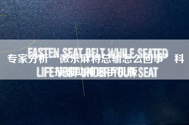 专家分析“微乐麻将总输怎么回事”科技辅助神器手机版